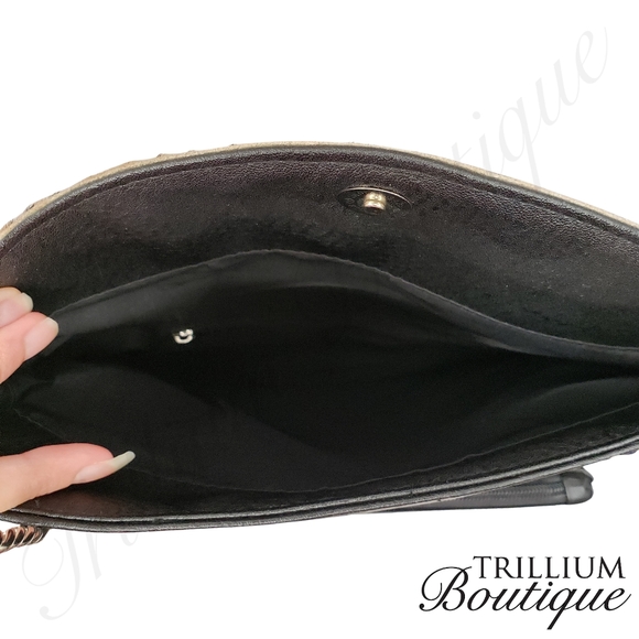 Animal Print Long Chain Crossbody Bag Purse Magnetic Closure with Zipper Pouch - Picture 6 of 9